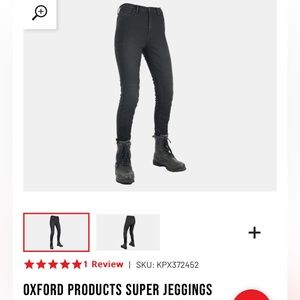 Kevlar Oxford Super Jeggings Reinforced Leggings Motorcycle pants US 2 UK 6